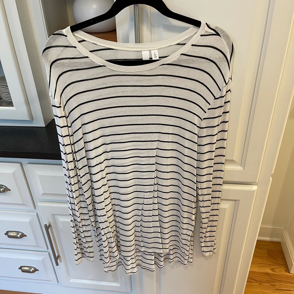 Women’s BP Stripped Long Sleeve Top